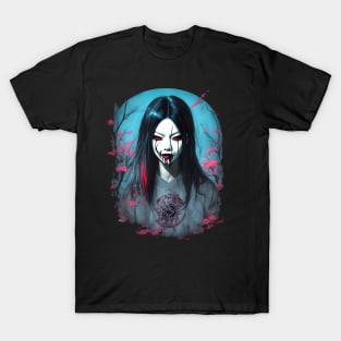 Kuchisake-Onna Japan Horror Art T-Shirt